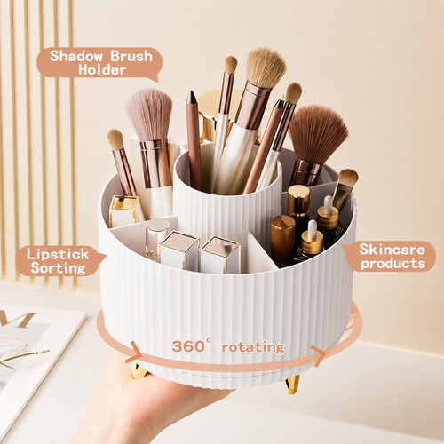360° Rotating Makeup Organizer