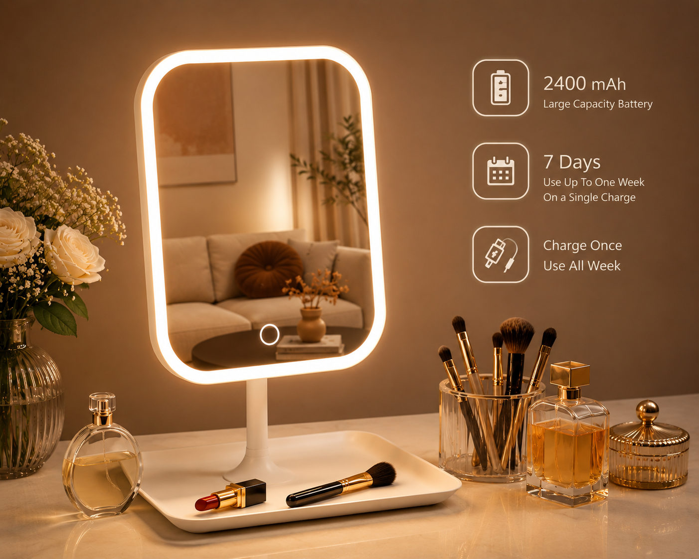 Veloura Beauty LED Vanity Mirror
