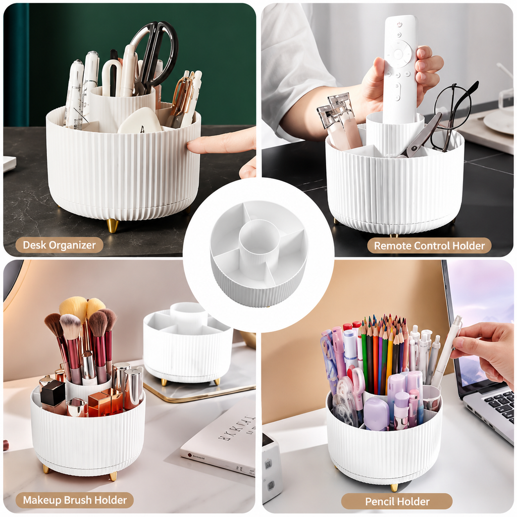 360° Rotating Makeup Organizer