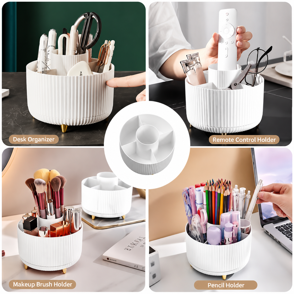 360° Rotating Makeup Organizer