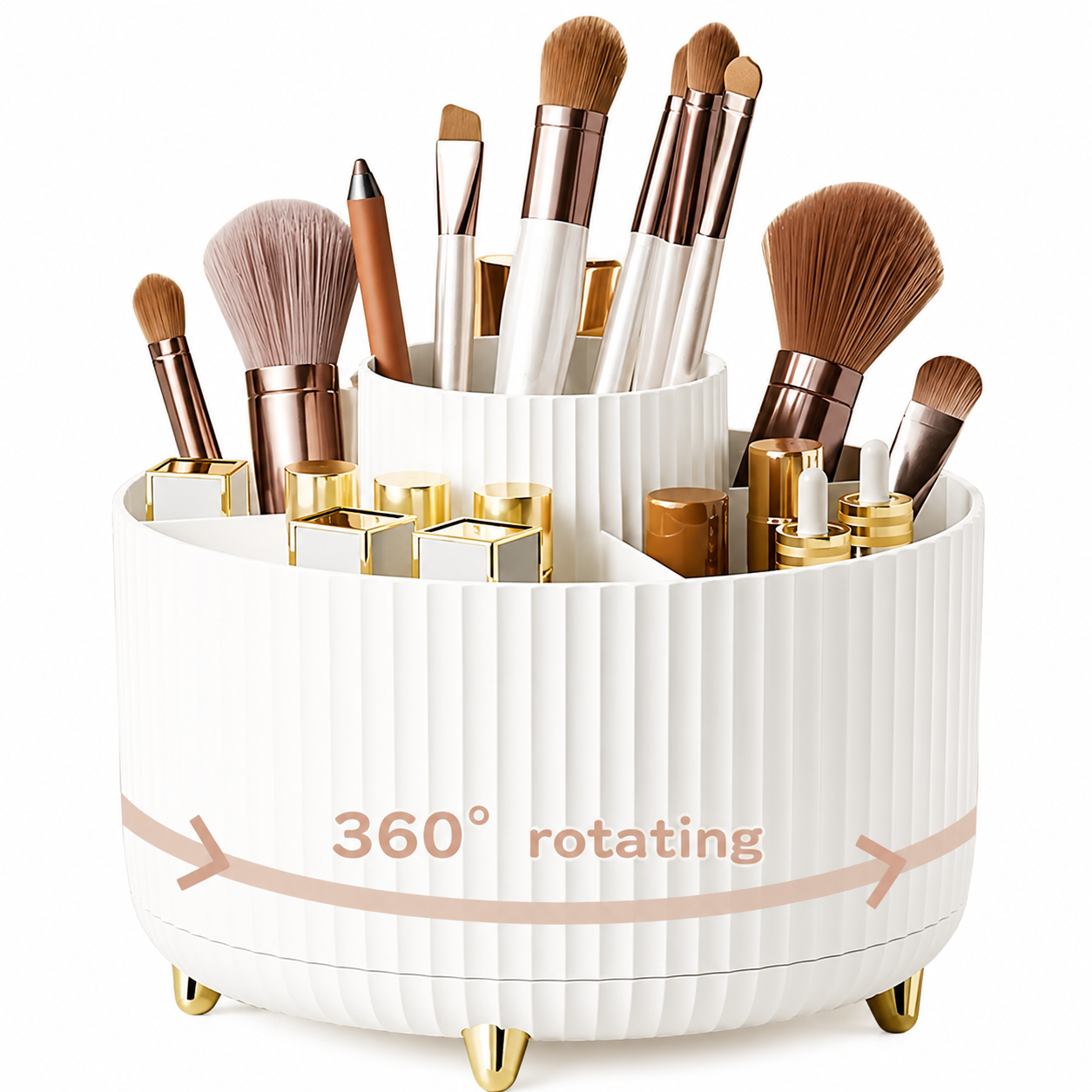360° Rotating Makeup Organizer