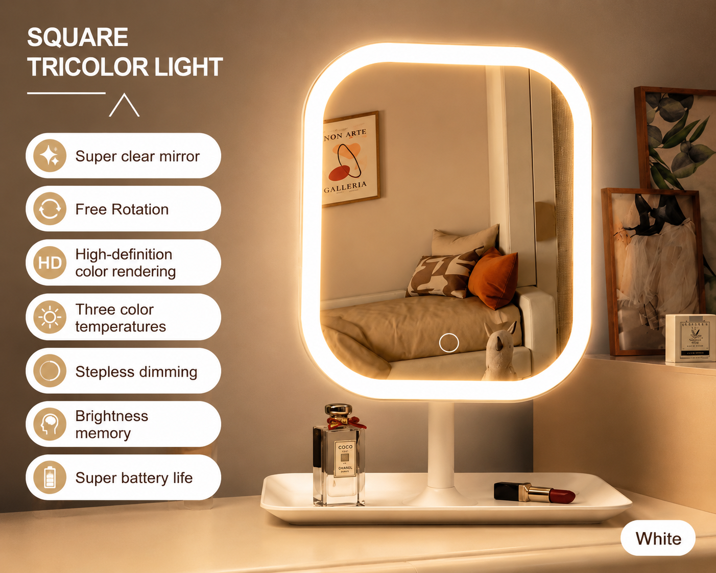 Veloura Beauty LED Vanity Mirror