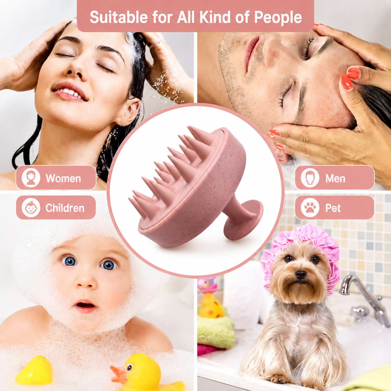 Veloura Silicone Scalp Massager